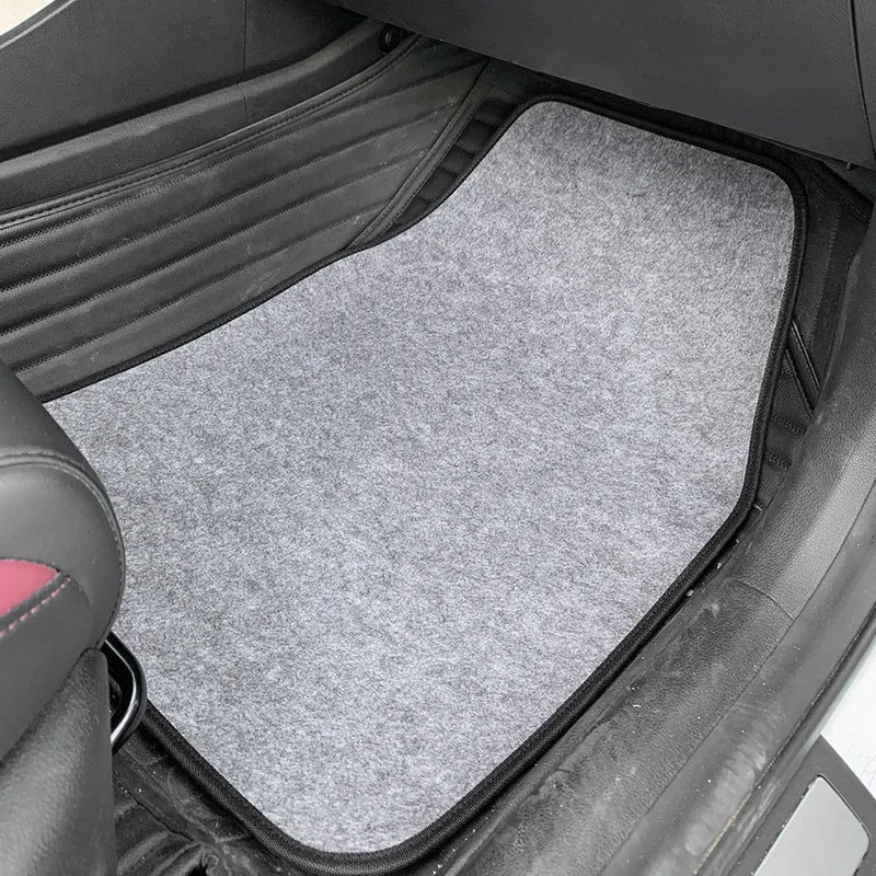 4Pcs Universal Car Floor Mats Front & Rear